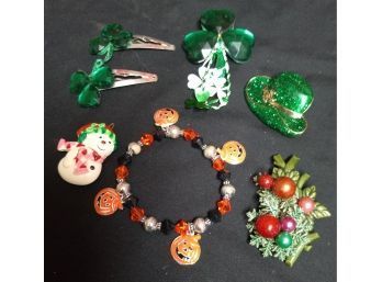 Irish / Christmas Pins / Halloween Bracelet