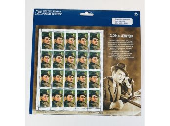 Legends Of Hollywood  - EDWARD G ROBINSON  - Single Full Sheet 33 Cent  Stamps - SEALED