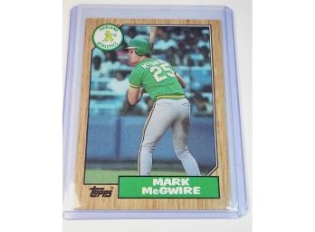 1987 Topps Mark McGwire #366 Rookie Card RC Oakland Athletics