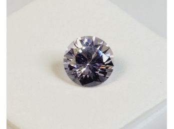 2 Carat --- 8mm Round Diamond Cut White YAG (Yttrium Aluminum Garnet)  Loose Gemstone