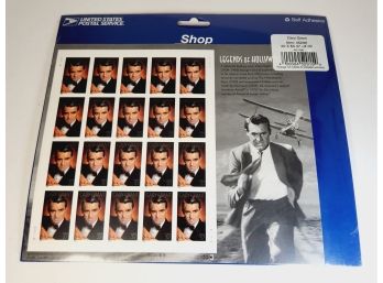 Legends Of Hollywood  - CARRY GRANT - Single Full Sheet Of 20  - 37 Cent  Stamps - SEALED