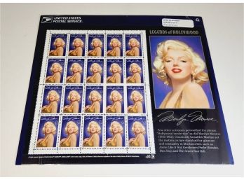 Marilyn Monroe's U S Postage  Stamp Sheet Sealed