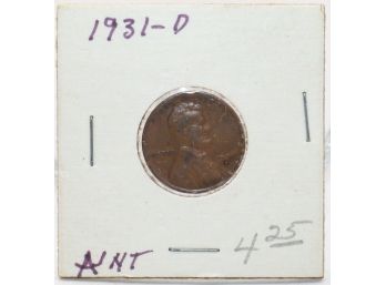 1931D Penny
