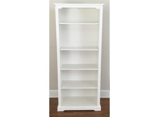 White 5 Shelf Clean Line Bookcase