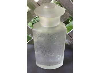 Vintage Beautiful Etched Decanter