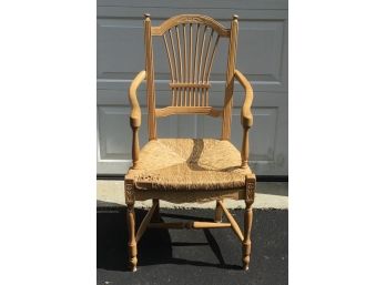 Rush Seat, French Country Arm Chair