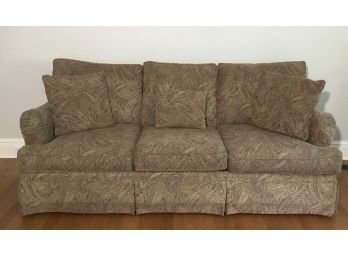 Bassett Paisley 3 Cushion Sofa