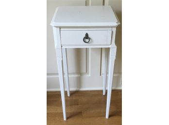 Hand Painted White Petite End, Nite Table