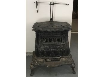 Antique Jagger, Treadwell & Perry Cast Iron Ornate Wood Burning Stove