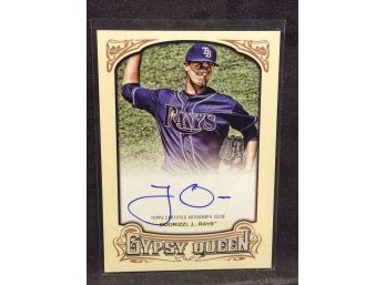 2014 Topps Gypsy Queen Jake Odorizzi Autograph Card