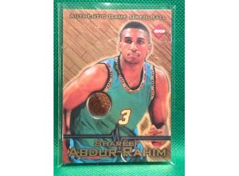 1997 Collector's Edge Shareef Abdur-Rahim Authentic Game Used Ball Card