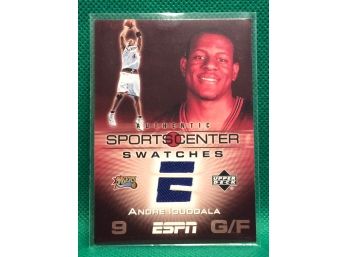 2005 Upper Deck Authentic Sports Center Swatches Andre Iguodala Jersey Relic Card