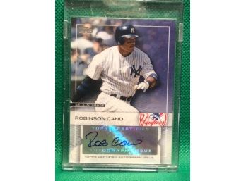 2009 Topps Robinson Cano Autographed Card