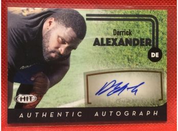 2016 Sage Hit Derrick Alexander Autograph Card