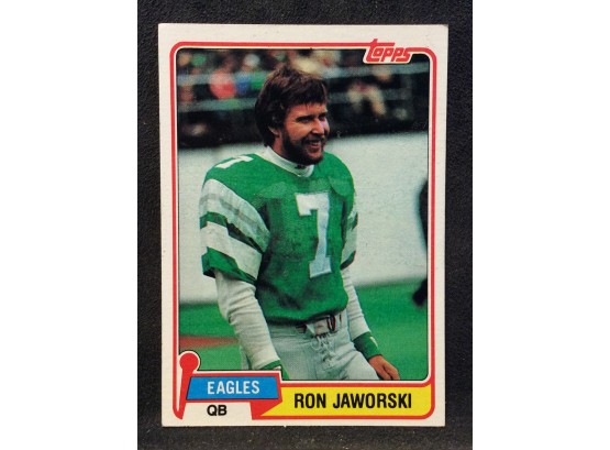 1981 Topps Ron Jaworski