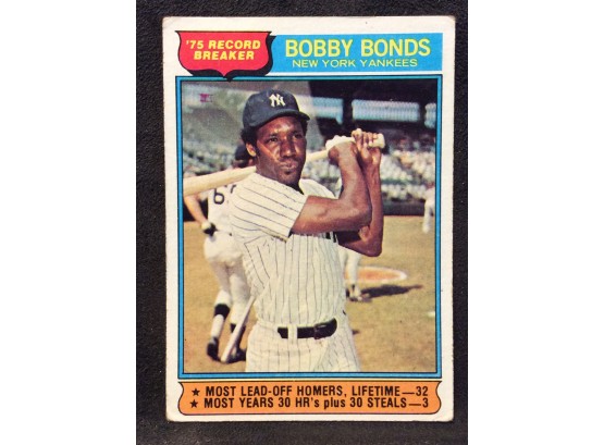 1976 Topps Bobby Bonds Record Breaker