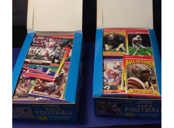 1990 Score Football Series 2 Cards In 2 Boxes