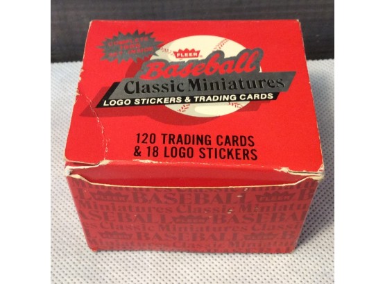 1986 Fleer Minis 120 Card Set With Stickers