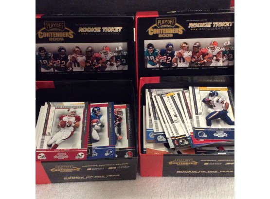 2 Boxes Of 2005 Playoff Contenders Loose Football Cards