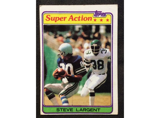 1981 Topps Steve Largent Super Action