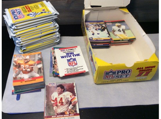 1990 Pro Set Football Series 2 Cards In Box - 17 Packs Are Sealed