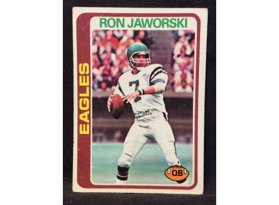 1978 Topps Ron Jaworski