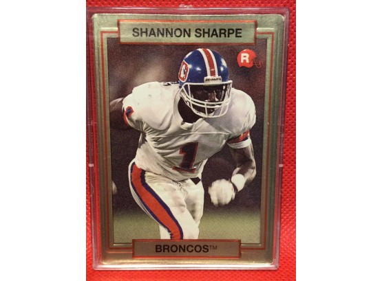 1990 Action Packed Shannon Sharpe Rookie Card
