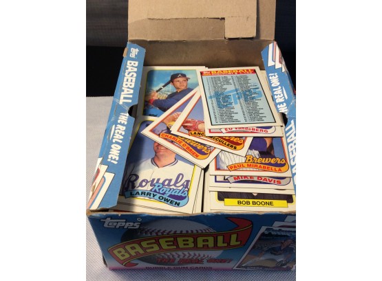 1989 Topps Baseball Cards With Box