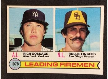 1979 Topps Leading Firemen Rich Gossage/Rollie Fingers