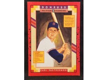 1990 Donruss Carl Yastrzemski Hall Of Fame Diamond King Card