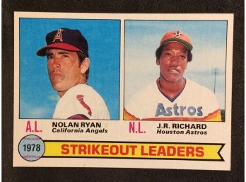 1979 Topps Strikeout Leaders Nolan Ryan/J.R. Richard