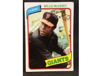 1980 Topps Willie McCovey