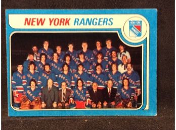 1979-80 Topps New York Rangers Team Card