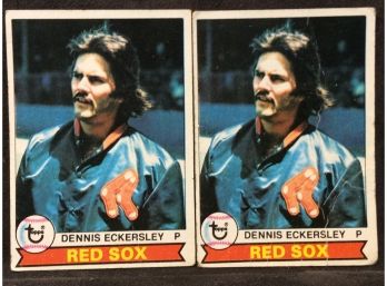 (2) 1979 Topps Dennis Eckersley Cards