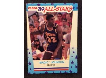 1989 Fleer All Star Stickers Magic Johnson