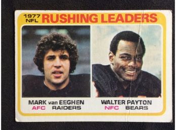 1978 Topps Rushing Leaders Walter Payton