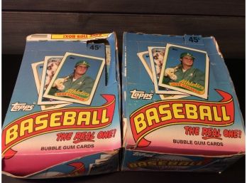 2 Boxes Filled With 1989 Topps Baseball Cards