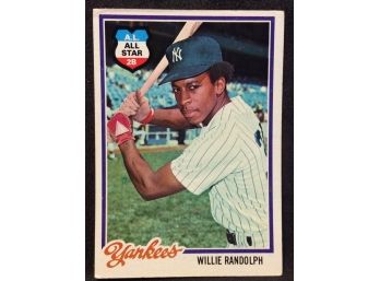 1978 Topps Willie Randolph
