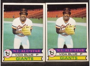 (2) 1979 Topps Vida Blue Cards