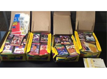 4 Boxes Filled With 1989 Baseball Cards