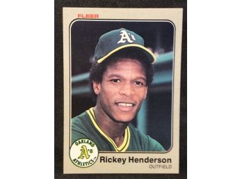 1983 Fleer Rickey Henderson