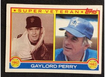 1983 Topps Gaylord Perry Super Veteran