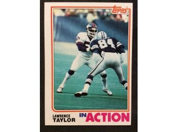 1982 Topps Lawrence Taylor Rookie In Action