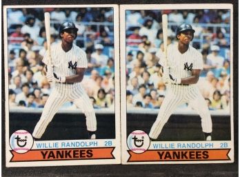 (2) 1979 Topps Willie Randolph Cards