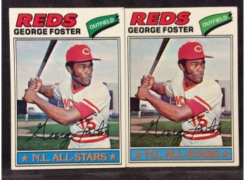 (2) 1977 Topps George Foster