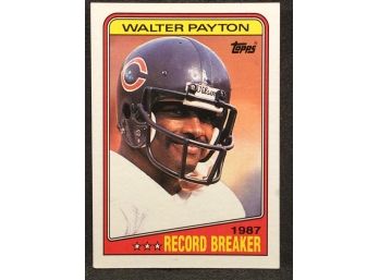 1988 Topps Walter Payton 1987 Record Breaker
