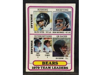 1980 Topps Bears Team Leaders - Walter Payton