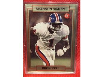1990 Action Packed Shannon Sharpe Rookie Card