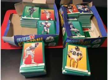 1991 Fleer Football Cards In 2 Boxes