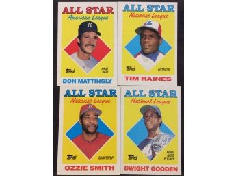 (4) 1988 Topps All Star Cards